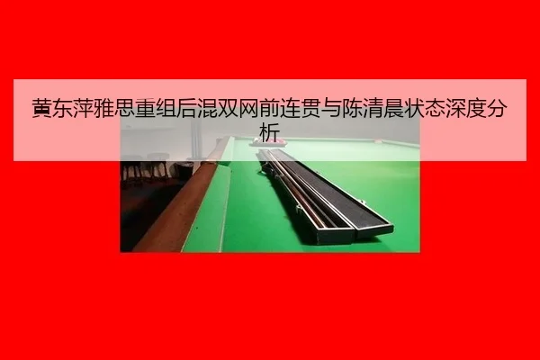 黄东萍雅思重组后混双网前连贯与陈清晨状态深度分析